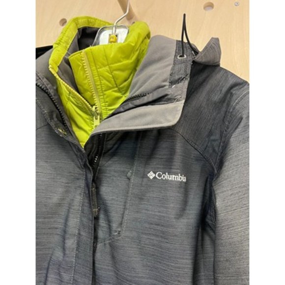 Columbia Sports Company Omni Tech Charcoal Gray Interchange Parka Jacket Size M - Picture 3 of 16